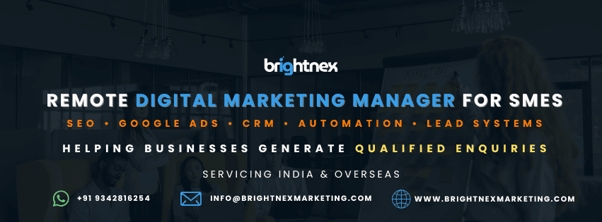 Remote Digital Marketing Manager for SMEs – Structured Digital Growth Without Hiring a Full Team